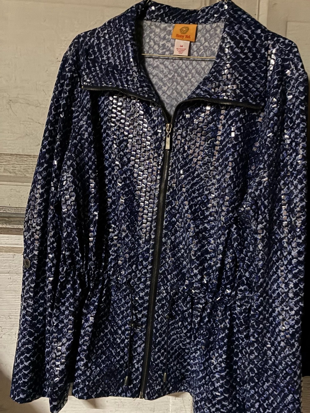 Ruby Rd Textured Zip Bomber Jacket - Picture 2 of 11
